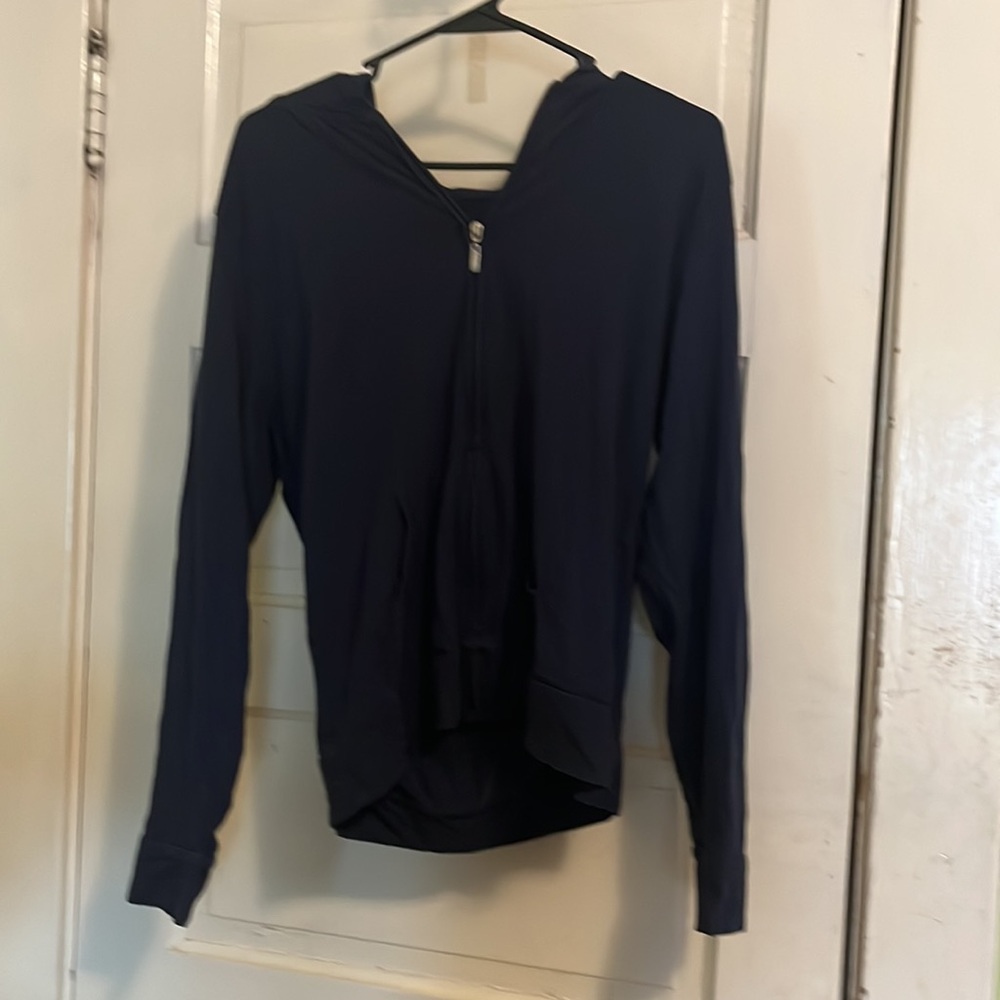 Navy blue lightweight  zip up hoodie